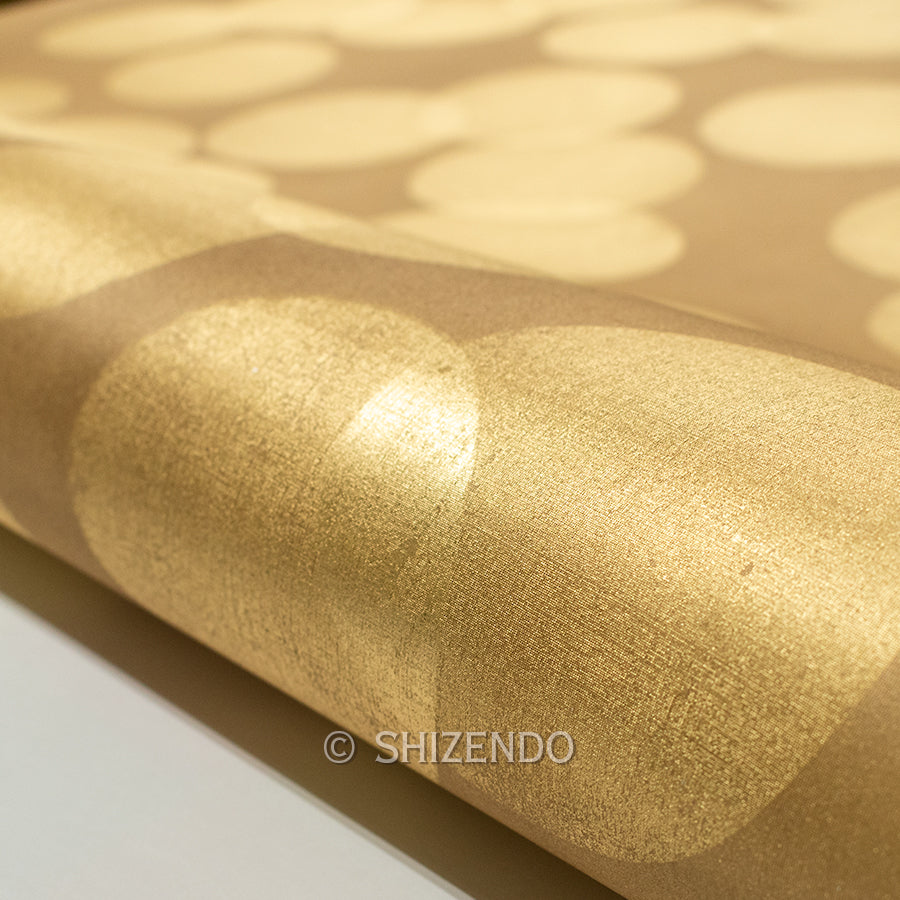 箔壁紙 円箔散らし 真鍮