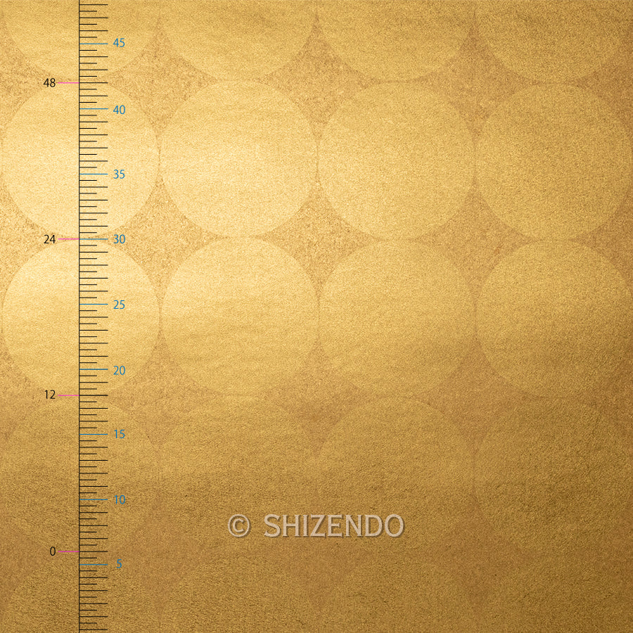 箔壁紙 円箔 真鍮(定規)